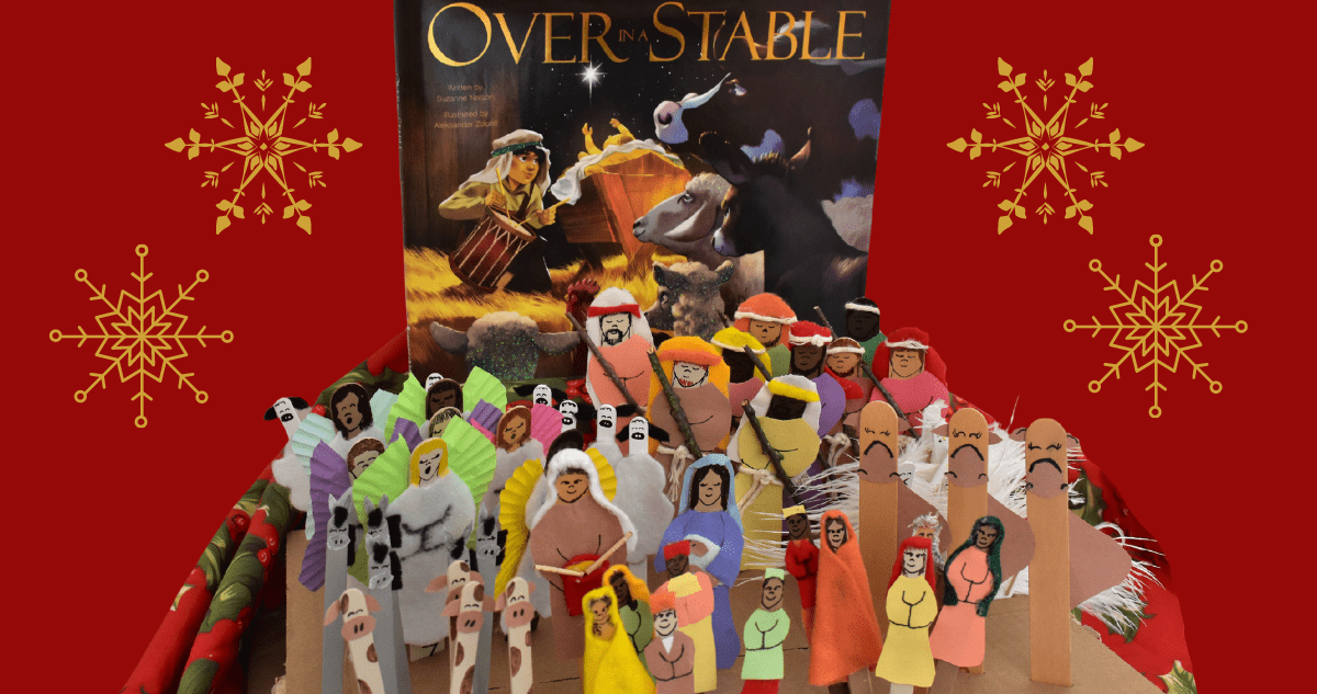 11OVER IN A STABLE Popsicle Nativity Counting Set and Craft