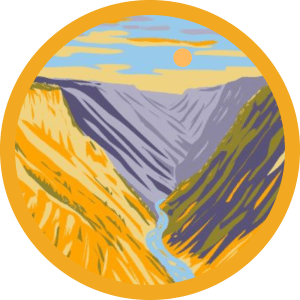 Grand Canyon of the Yellowstone (Site of Cricket's Horseback-Riding Fail)(The Cricket's Horseback-Riding