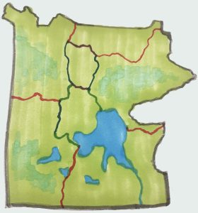 Mobile Map Blue